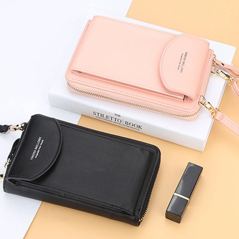 Baellerry dam vertikal plånbok clutchväska fritidsväska multifunktionell liten crossväska mobiltelefonväska
