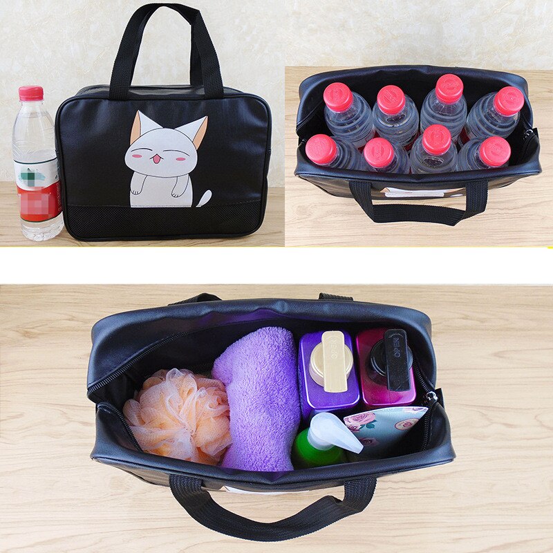 Portabel strandväska i nät resor badväska badväska pooltvättväskor förvaringshandväska för poolen genomskinlig väska för våt strand