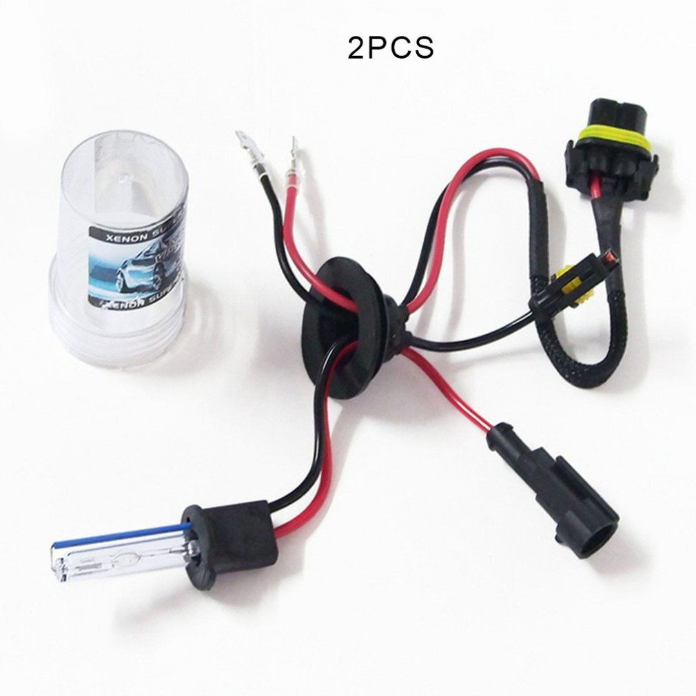 2pcs H3 3000K-15000K Automobile Vehicle HID Xenon Lamp Light Buld Fixment Replacement Car Accessories: H3-4300K