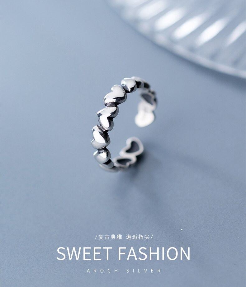 Arrivals Charmant Hart Ring Voor Vrouwen Boho Knuckle Partij Ringen Gothic Punk Sieraden Cadeaus Voor Meisjes