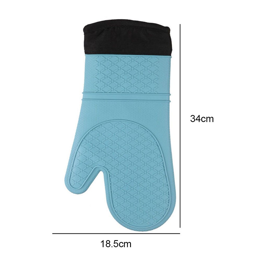 1Pc Non Slip Heat Insulated Thick Cotton Glove Mitten Pot Pad Mat Baking Tool