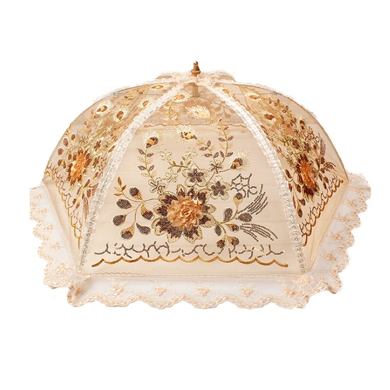Dish cover good folding food cover dish cover large food umbrella cover lace