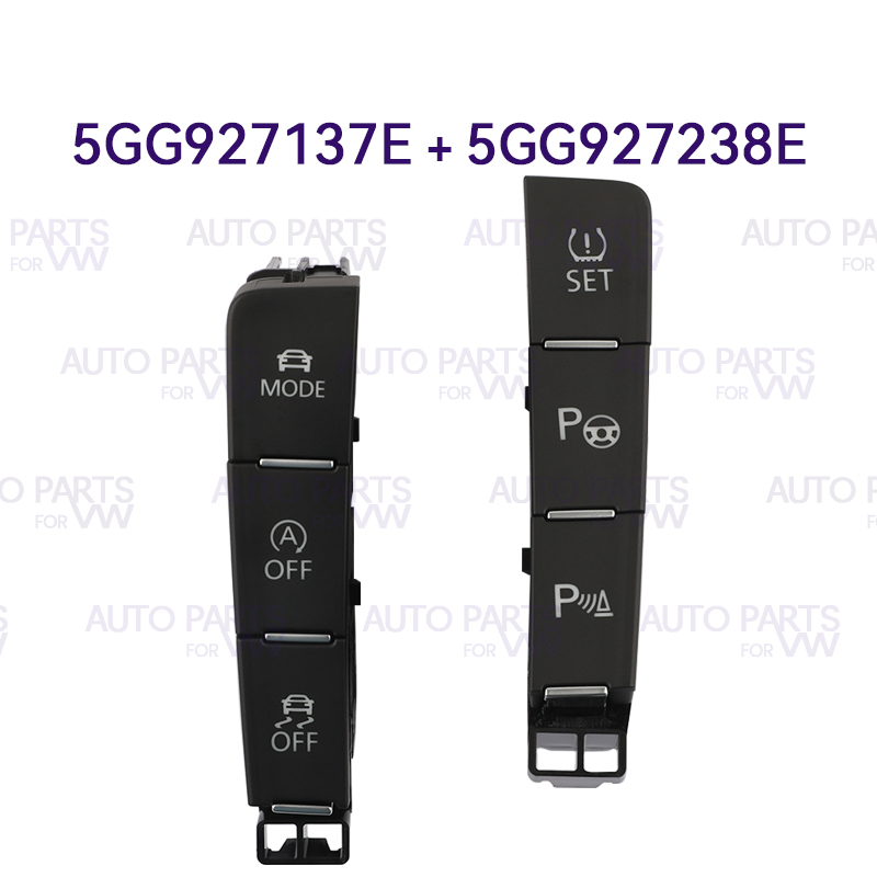 Car ESP OFF Button Start Stop Mode Driving Pattern OPS Parking Assist Model Switch For VW Golf 7 MK7 5GG927238E 5GG927137E: WHITE