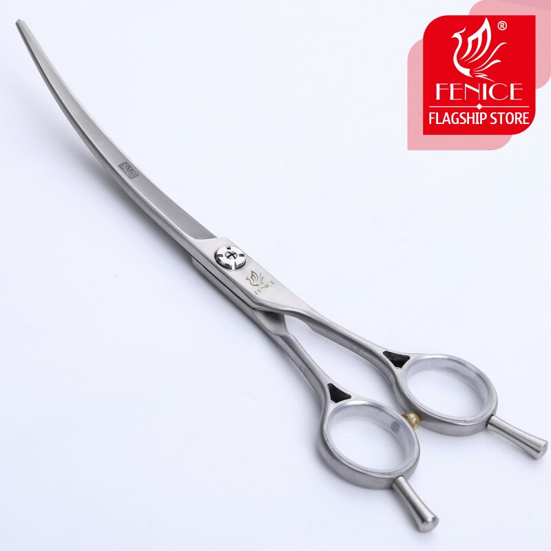 Fenice Pets Curved Scissors 6.75 inch Dogs Cats Grooming Shears Japan 440C