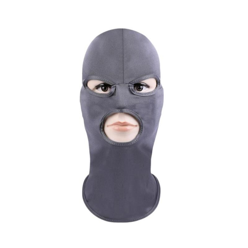 Máscara protectora para el sol para deportes al aire libre, mascarilla para motocicleta con doble juego CS, ventilación a prueba de polvo para cabeza de acción, agujero de una guerra B9L0: I