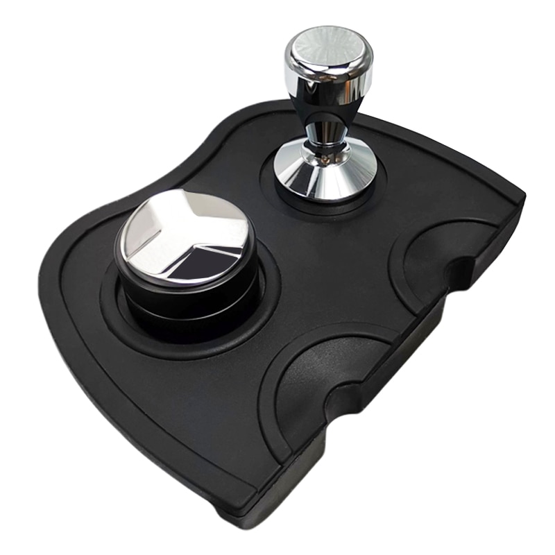 51mm 304 Stainless Steel 3 Angle Coffee Tamper and Flat Coffee Tampers With Double Coffee Mat