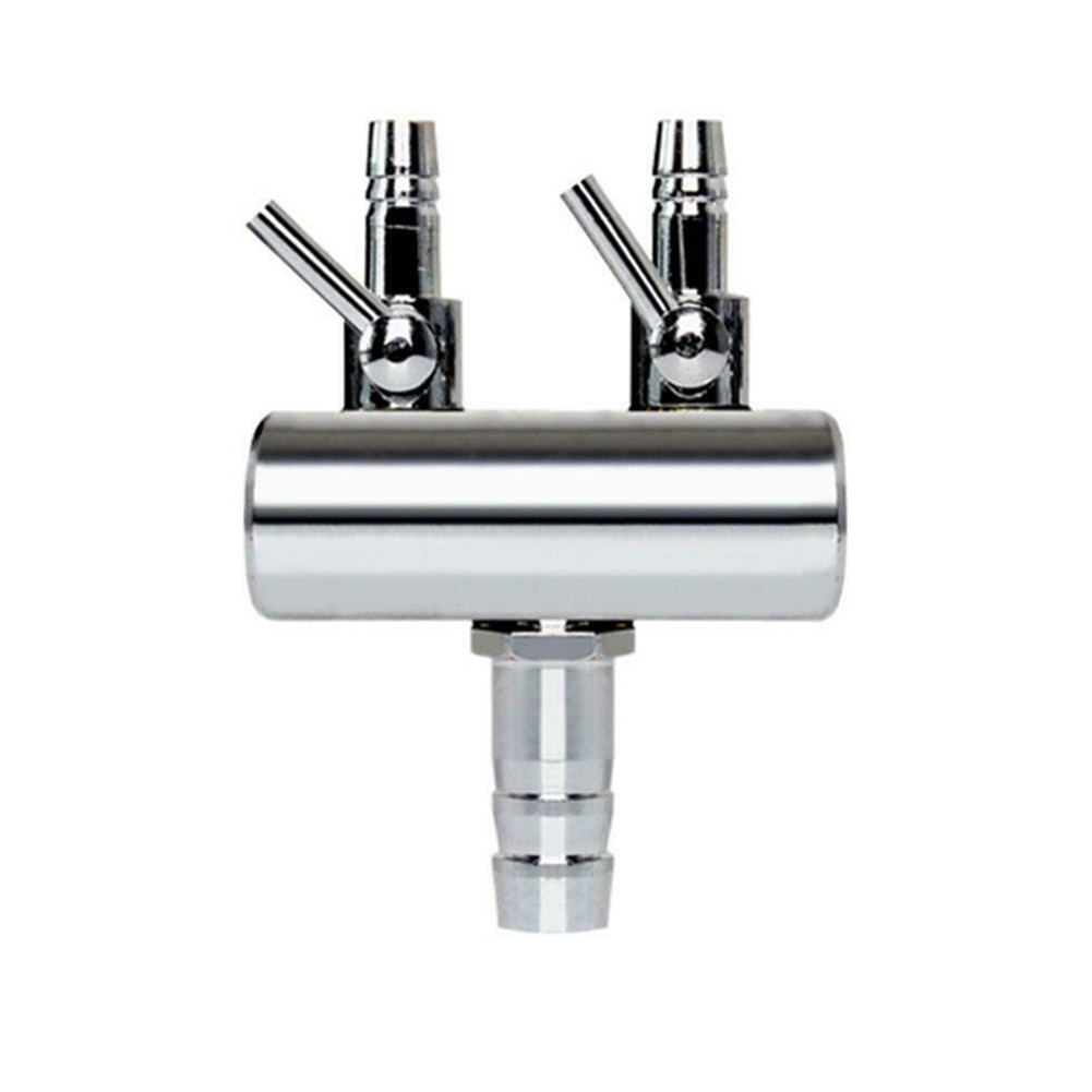 Lever Outlet Air Flow Distributor Stainless Steel Universal Control Manifold Splitter Switch Aquarium Fish Tank Oxygen Tee Shunt