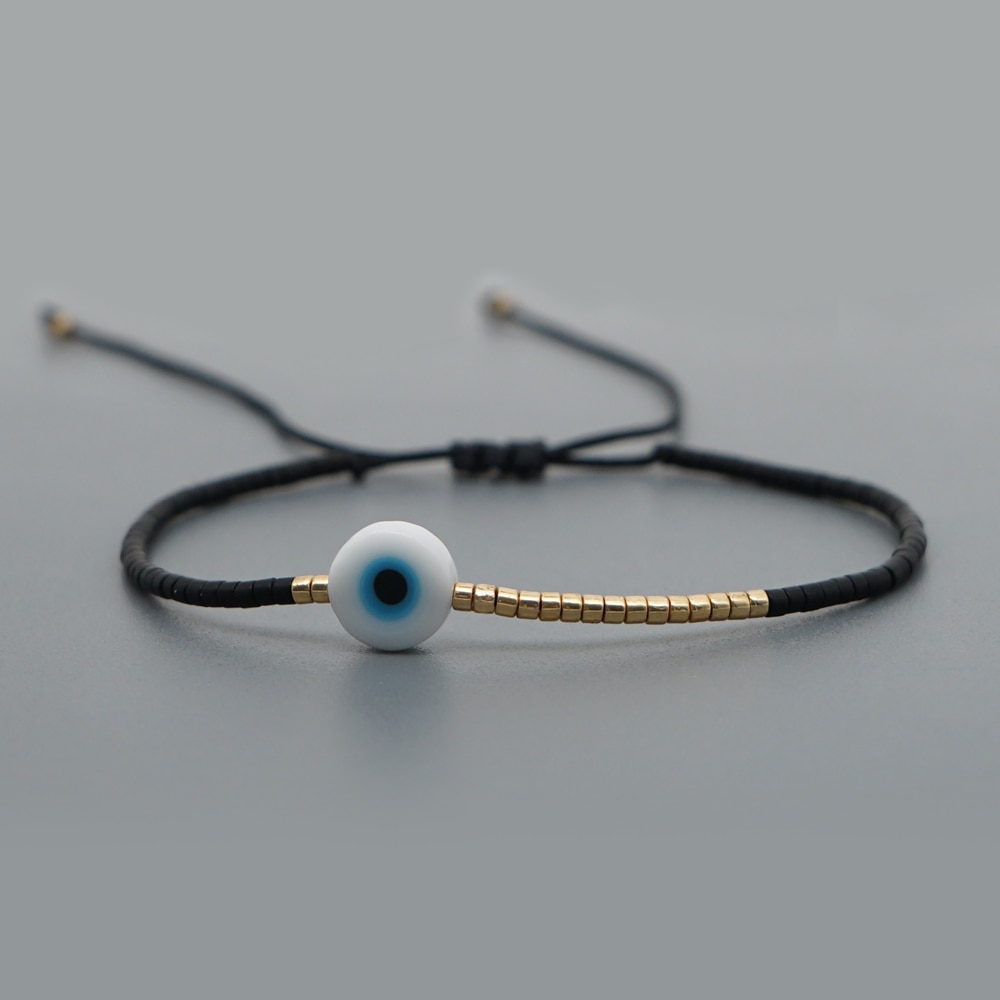 Miyuki Bracelet Men Evil Eye Bracelets For Women Boho Jewelry Bohemian Pulseras Mujer Moda Adjustable Handmade Rope
