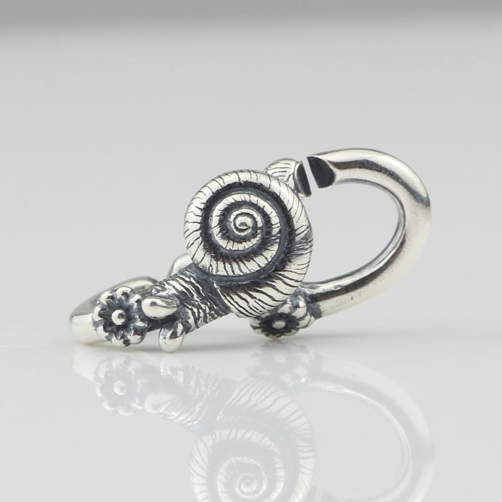 Visco 925 prata esterlina abrandar, duplo ligação de prata jóias europeias