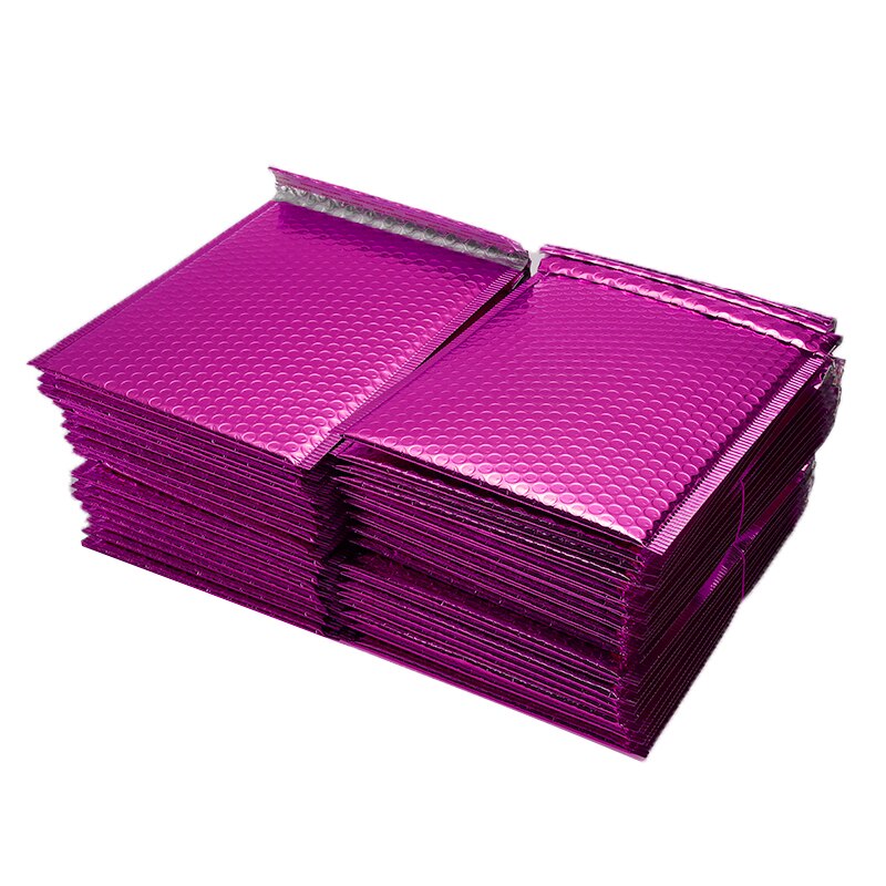 50 PCS/Lot Gold Plating Paper Bubble Envelopes Bags Different Specifications Mailers Padded Envelope Bubble Mailing Bag