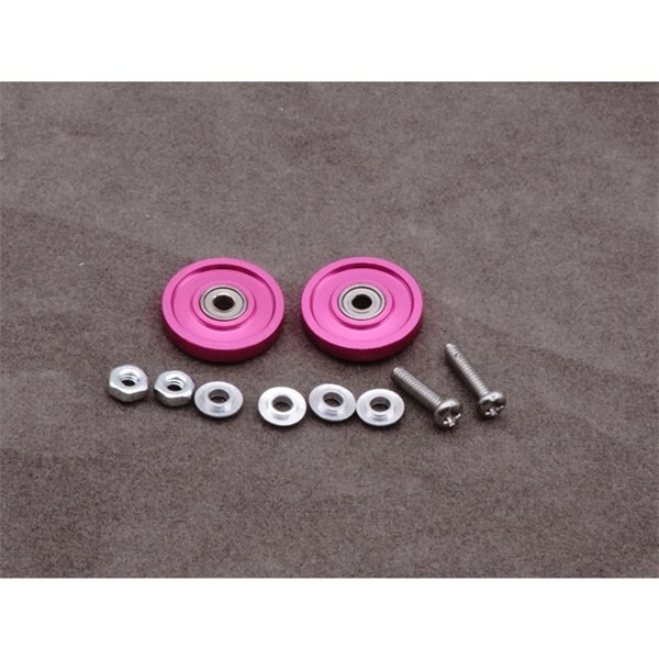 self-made tamiya mini 4wd aluminium alloy 13mm roller 9 color for tamiya mini 4wd 1/32 scale racing car model: pink