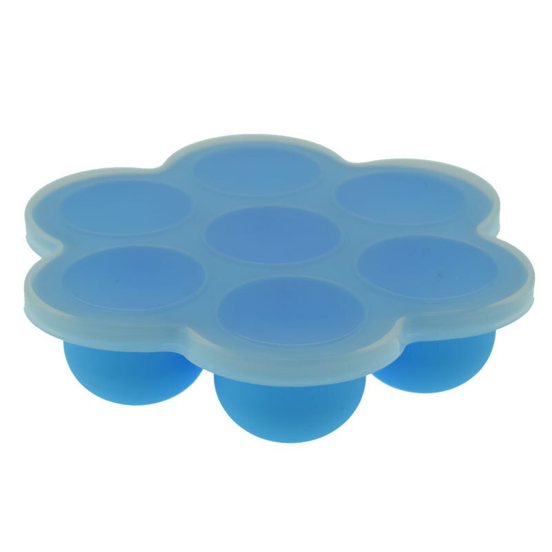 Conteneur de nourriture pour bébé avec couvercle en Silicone, boîte de stockage de lait de Fruit pour bébé, garçon et fille, boîtes compartimentées multifonctions: Blue