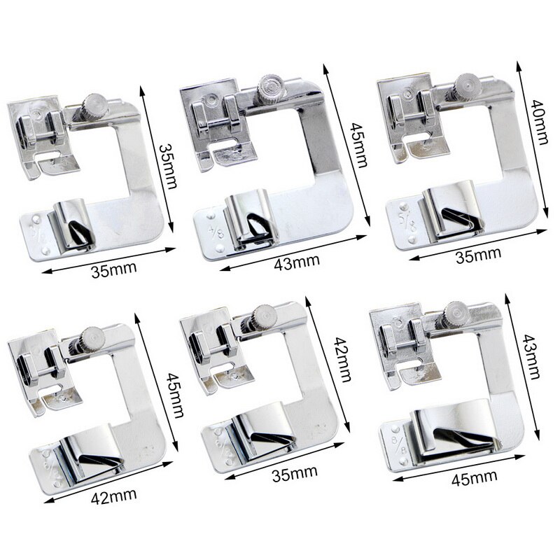 1PC Metal Presser Foot Industrial Sewing Machine Flat car Crimping Foot Single Needle Flat Sew Accessories