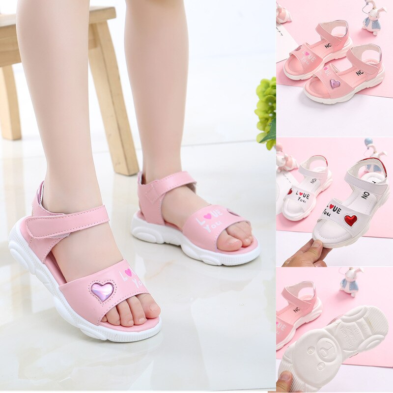 Summer Outdoor Girls Sandals Kids Sandals Children Shoes Cut-outs Soft Sole School Shoes Breathable Open Toe Casual Girl Sandal