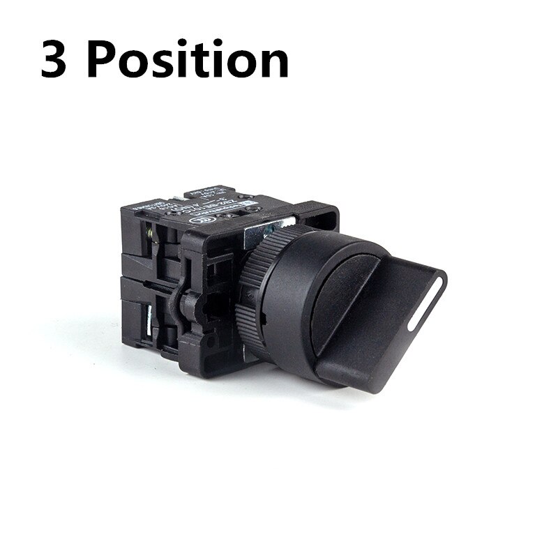 22mm xb2-ed21 xb2-ed33 selvlåsende/låsende knottbryter 10a/600v 2 posisjoner 3 posisjonsvalgknappbryter: Xb2-ed33