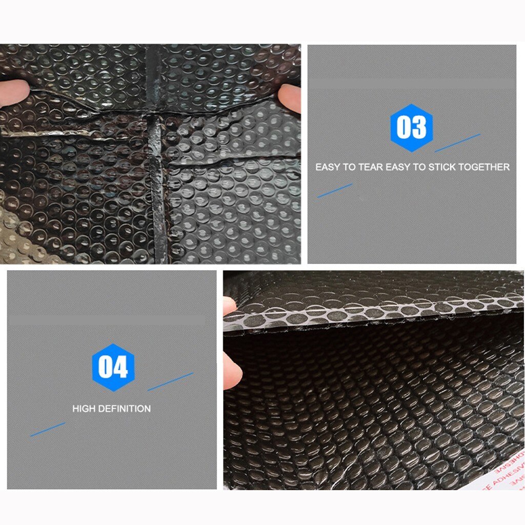 5 pièces noir Poly bulle Mailer bulle Mailers enveloppes rembourrées pour emballage doublé Poly Mailer auto joint PE perle Film sac