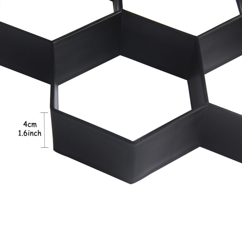 Diy Patio Lopen Maker Stepping Steen Beton Bestrating Mold Herbruikbare Path Maker Mold Tuin Straatsteen Mallen 30*30Cm