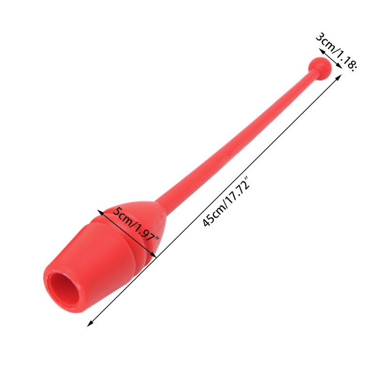 1 Pair Children Adults Rhythmic Gymnastics Stick Dancing Sports Fitness Equipment W91C