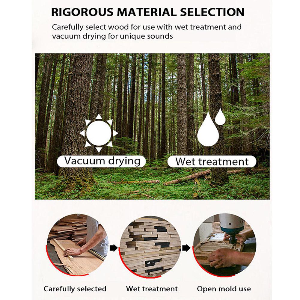 GECKO 17 Keys Kalimba African Camphor Wood Thumb Piano Finger Percussion Wood Musical Instrument Mbira Likembe Sanza