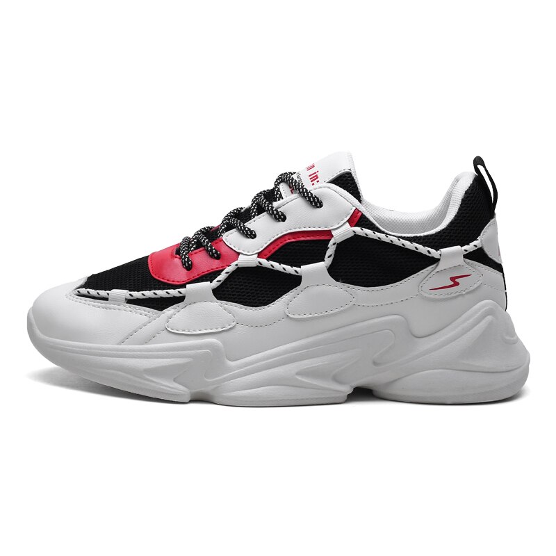 Men's casual shoes Men Canvas Sneakers men's shoes walking shoe Air cushion shoes Breathable Walking shoes Plus Glow: Red / 7.5