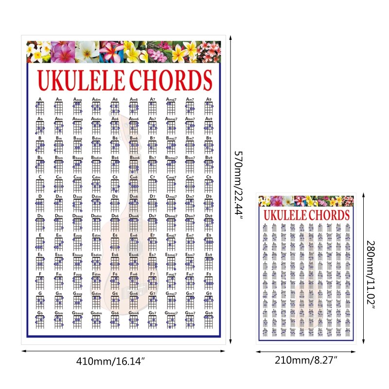 Ukulele Akkoord Tablatuur Ukulele Spelers Akkoord Vingeren Praktijk Grafiek Beginner Praktijk Auxiliary Tool Accessoires