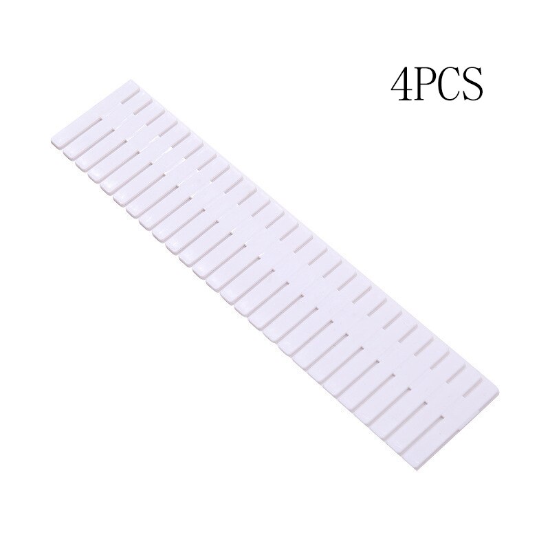 4PCS adjustable plastic drawer partition DIY storage rack household free combination partition board space saving partition tool