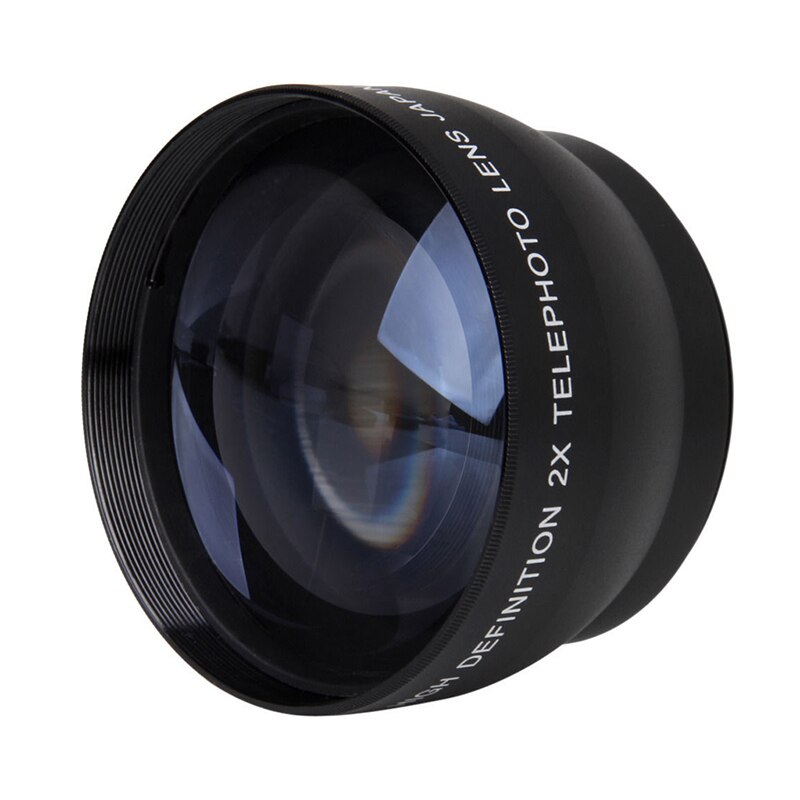 52Mm 2X Vergroting Telelens Voor Nikon AF-S 18-55Mm 55-200Mm Lens Camera