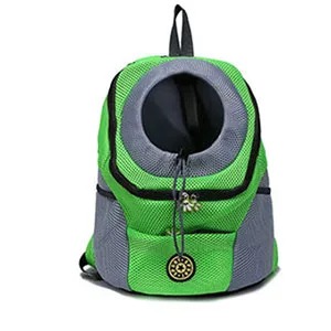 Hondendraagtas Rugzak Puppy Carrier Front Pack voor kleine middelgrote honden Kat Reisrugzak Ademende hondendraagtas: M / green