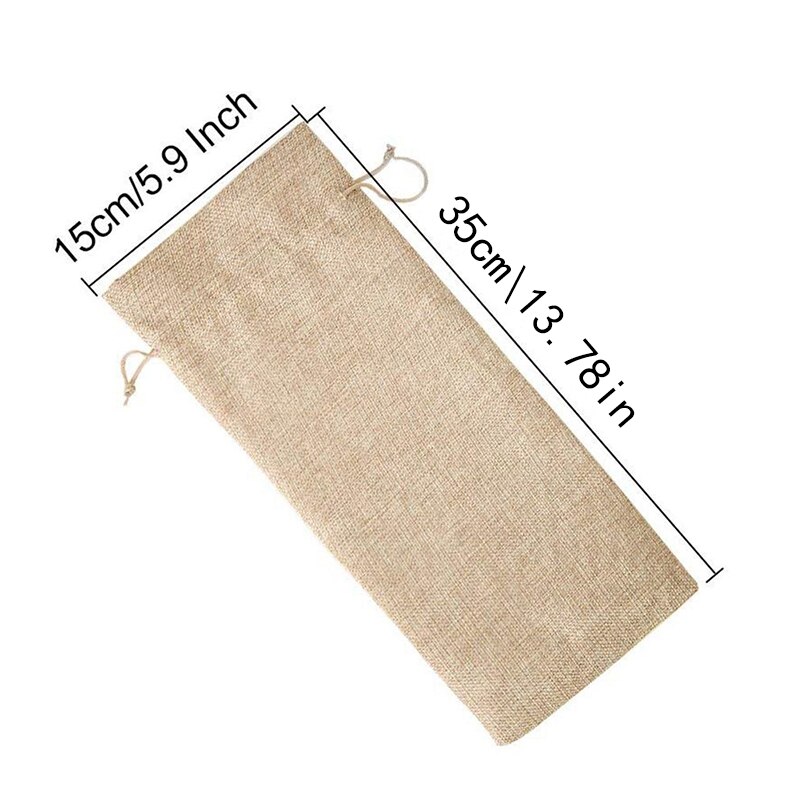 Rotwein Flasche Abdeckungen Verpackung Wein Taschen Champagner Beutel Sackleinen Verpackung Tasche Hochzeit Party Dekoration Wein Lagerung Tasche