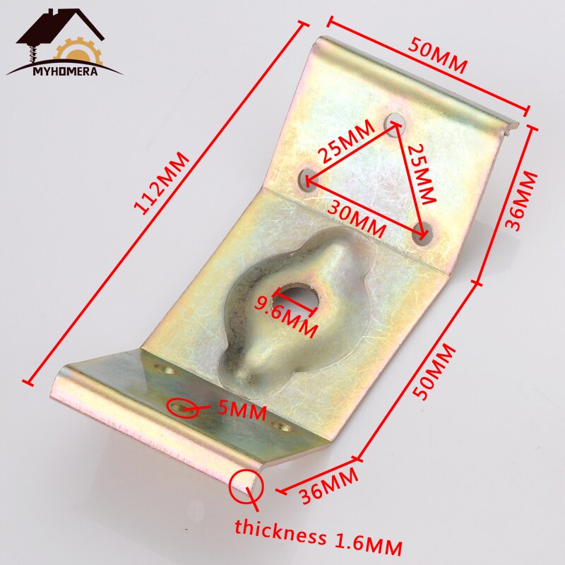 4 Pieces Corner Brackets Joint Fixed Fasteners Connector Corner Bracket Code Stand Strengthen for Shelf Chair Bed Cabinet Table