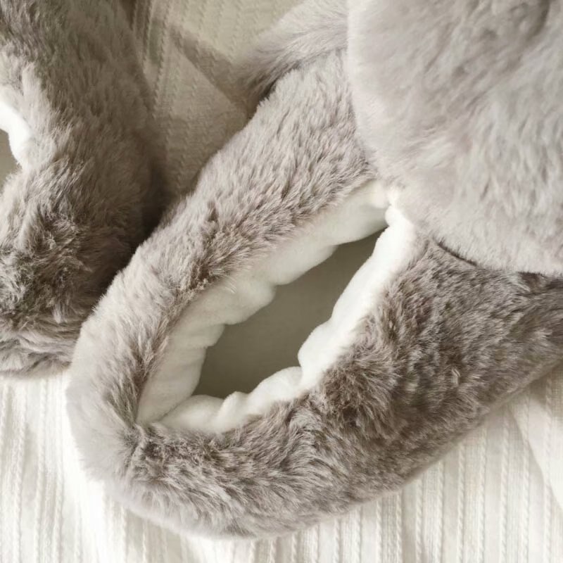 Cartoon Penguin Slippers Winter Warm Soft Plush House Shoes Plush Toy At Indoor Slippers Home Shoes