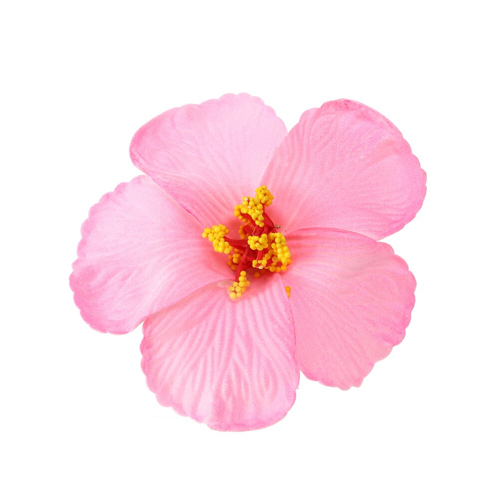 1 pc hibiskusblommor hawaiiska blommor konstgjorda blommor för bordsdekoration fest gynnar förnödenheter (lila): Som visat 3