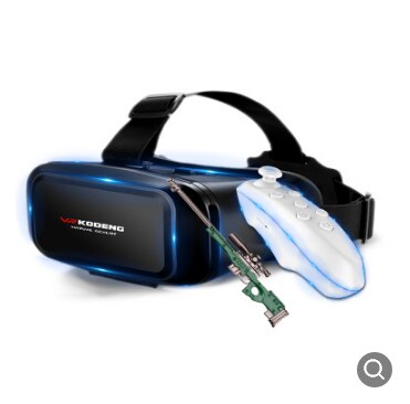 VR lunettes Mobile 3D cinéma réalité virtuelle casque bleu lentille anti-dérapant objet réglage de la distance: K2 D1 Props