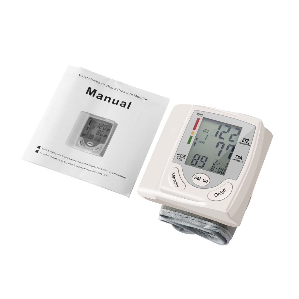 Auto Lcd Digitale Bovenarm Meter Pols Bp Thuis Heart Beat Pulse Monitor Met Manchet Gezondheidszorg Instrument