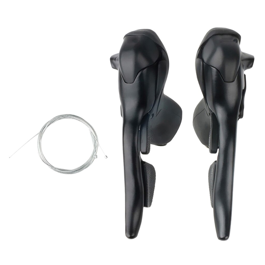 Palanca de cambios de bicicleta de carretera, doble freno, desviador, Grupo Compatible con Cables de cambio, velocidad 2x 7/3x7