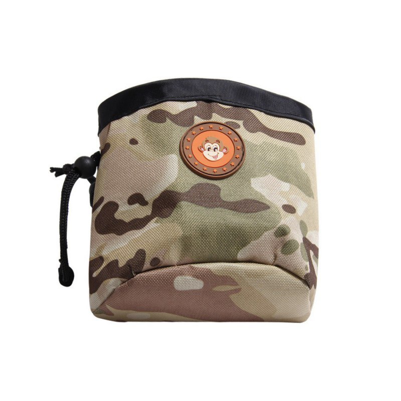 Dog Outdoor Training Pouch Waist Back Food Bag Dogs Snack Bag Pack Portable Dog Training Treat Bags Pet Oxford Camouflage: Y