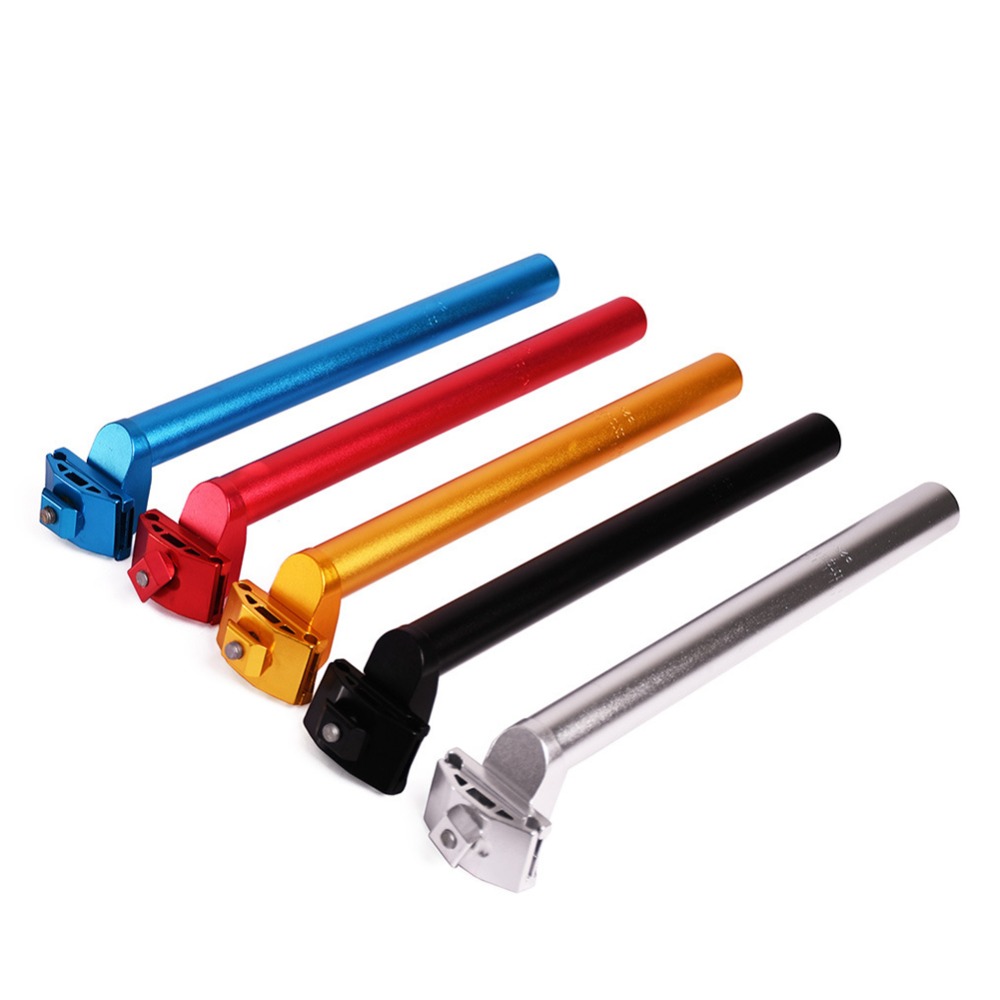 Tige de selle de vélo à engrenages fixes 25.4*300mm en alliage d'aluminium tube de siège vtt tige de selle de vélo horizontale
