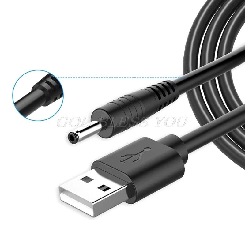 Usb til  dc 3.5v opladningskabel udskiftning af foreo luna / luna 2/ mini / mini 2/ go / luxe ansigtsrens usb opladerledning 100cm