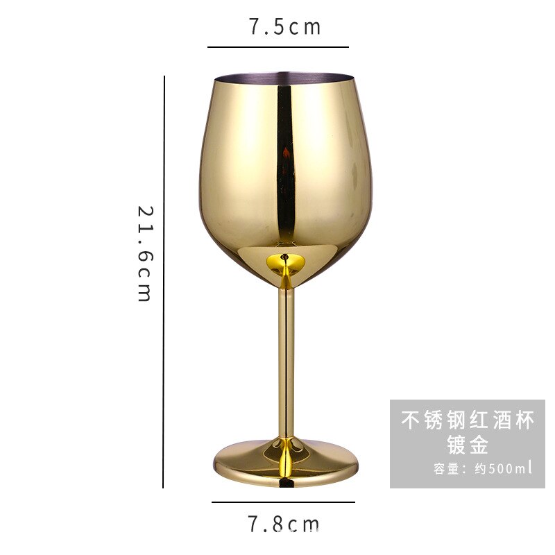 Stainless steel champagne glass wine glass cocktail glass metal wine glass bar restaurant goblet rose gold: b3