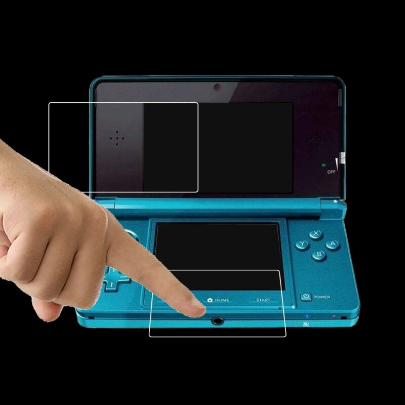 HD Clear Film Top+Bottom LCD Screen Protector For Nintendo for 3DSLL for XL Console - L060