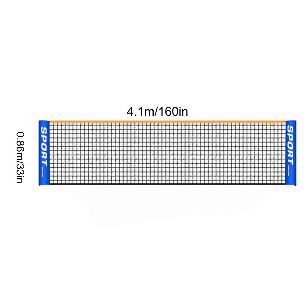3.1-6.1M Draagbare Standaard Badminton Net Professionele Badminton Training Vierkante Mesh Tennis Badminton Vierkante Netto Shuttle Netto: 4.1m