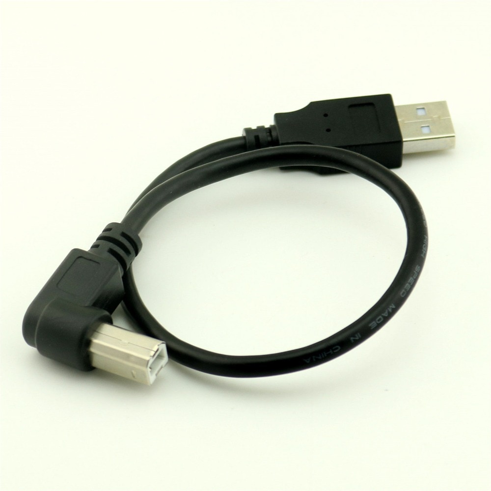 1 pcs 1FT Haaks USB 2.0 B Male naar EEN Mannelijke Conversie Kabel Printer Adapter Cord