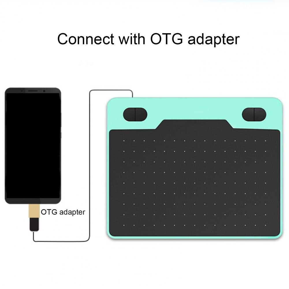 1pc Digital Graphic Tablet Mobile Phone Graphic Tablet Compact Compatible Light Digital Drawing Board for Windows for Mac OS