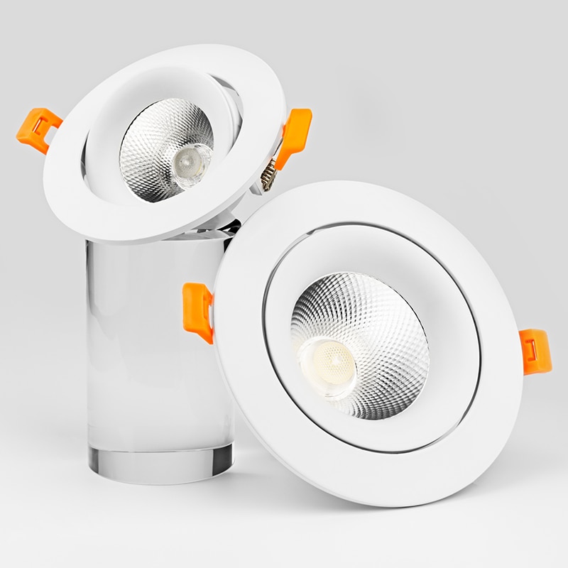 Led Downlight Light COB Ceiling Spot Light 20W 12W 7W Epistar LED Round Recessed Lamp 220V For Indoor Lighting White Warm White