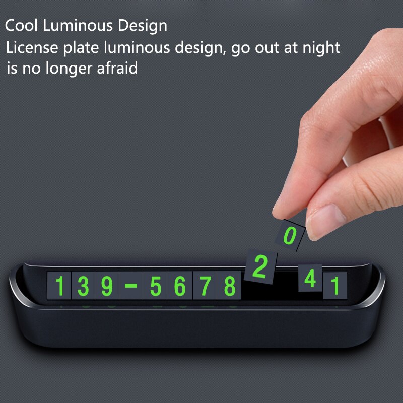 Auto Tijdelijke Parkeerkaart Telefoon Nummer Kaart Plaat Auto-styling Auto Accessoires Telefoonnummer Card Auto Stickers