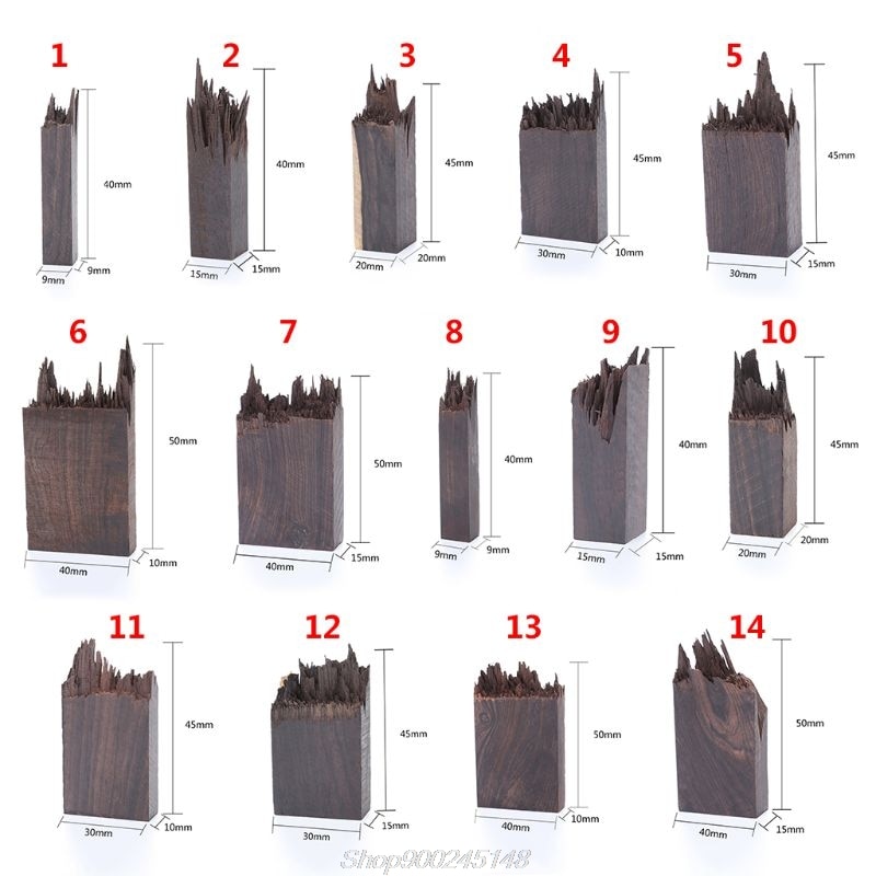 Epoxy Resin Craft Material Ebony Art Making DIY Stamp Jewelry Making Necklace Pendant Landscape Natural Wood Jy15 20