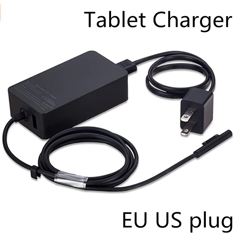 AC 90V-240V Usb Ac Power Supply Adapter EU US Plug Charger For Mircrosoft Surface Pro 3 /4/5/6/7 Tablet Pc Charger 65W