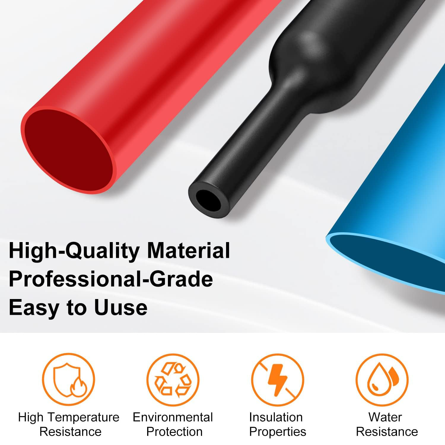 Kit de tubos termorretráctiles de 580/560 piezas Material EVA en 6 colores 11 tamaños - Ideal para aislamiento, reparaciones y conexión de cables