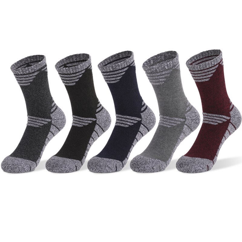 5 Paare/satz Männer Socken Anti Unterhose Besatzung draussen Sport Wandern Wandern Socken Für Männer Dicke Winter warm Für Männer Sport socken