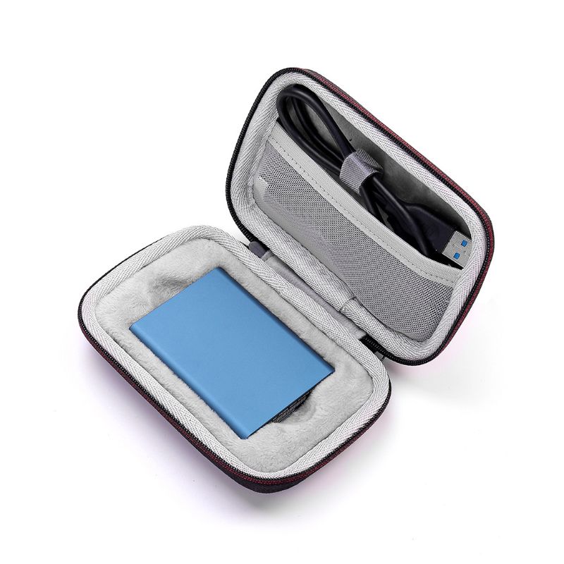 Opbergtas Carrying Box Case Organizer Cover Pouch Hard Shell Shockproof Reizen Voor Samsung T1 T3 T5 Draagbare 250 Gb 500 Gb 1 Tb 2